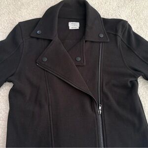 RVCA Women's Black Jacket | Size Small | Off center Zipper up Front